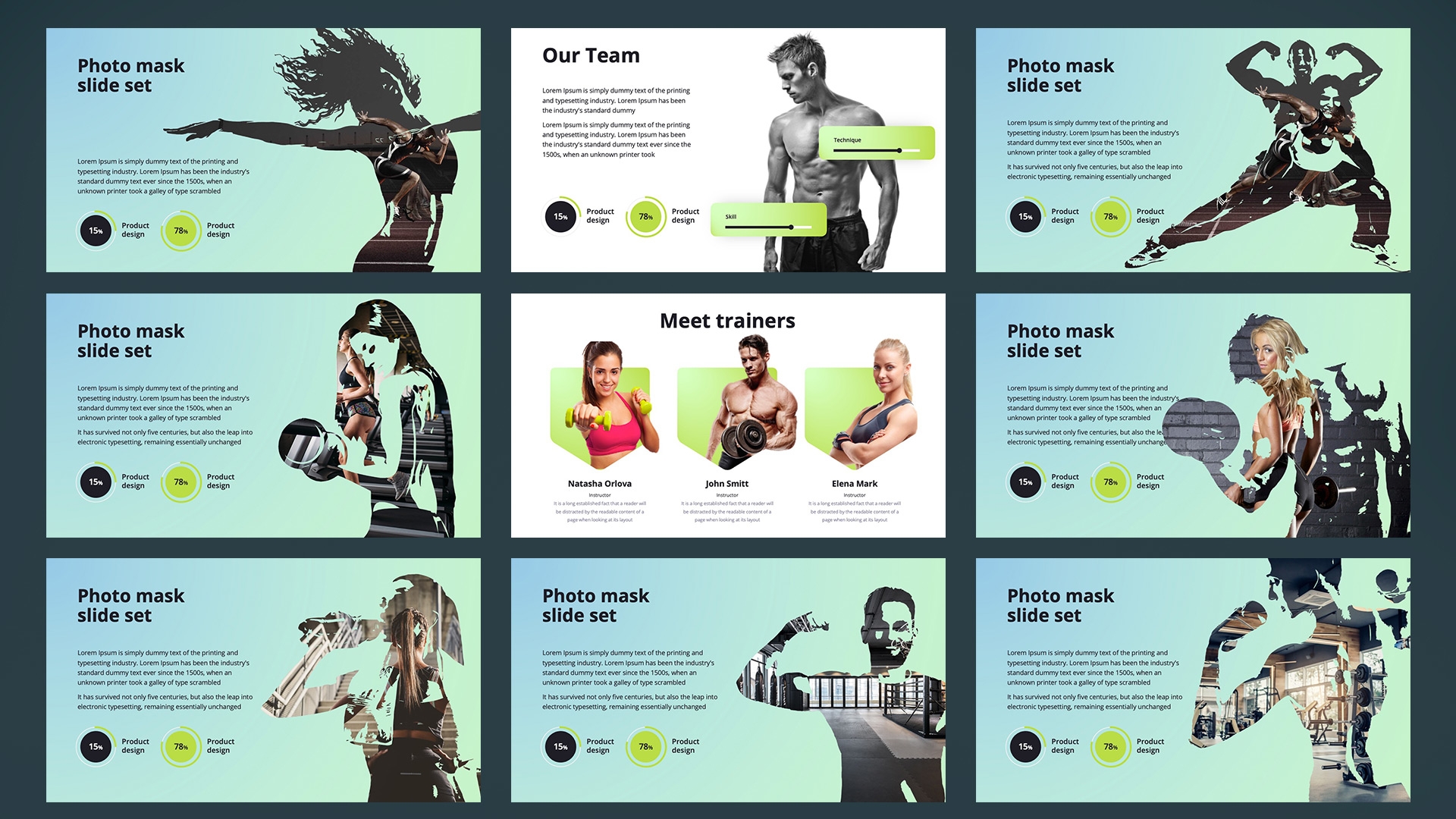 Шаблон презентации Спорт и фитнес — Каталог слайдов — Слайды и инфографика  для презентаций